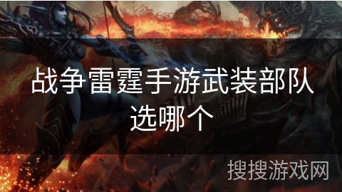 战争雷霆手游武装部队选哪个 战争雷霆手游武装部队选哪个