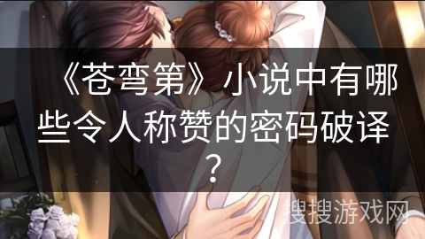 《苍弯第》小说中有哪些令人称赞的密码破译？