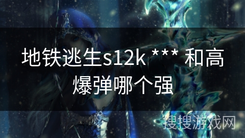 地铁逃生s12k *** 和高爆弹哪个强