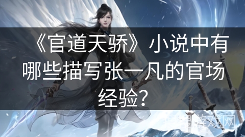 《官道天骄》小说中有哪些描写张一凡的官场经验？