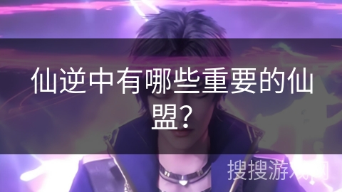 仙逆中有哪些重要的仙盟？