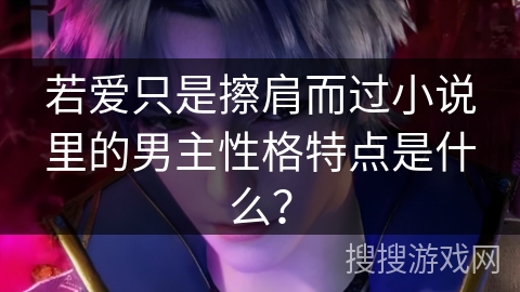 若爱只是擦肩而过小说里的男主性格特点是什么？