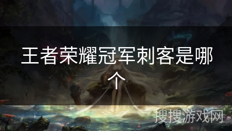 王者荣耀冠军刺客是哪个