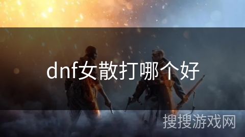 dnf女散打哪个好
