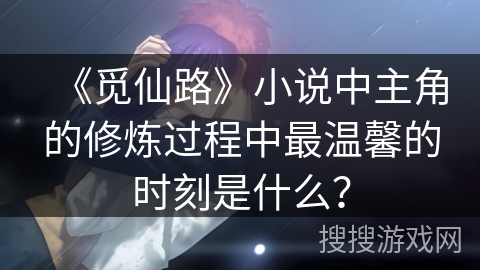 《觅仙路》小说中主角的修炼过程中最温馨的时刻是什么？