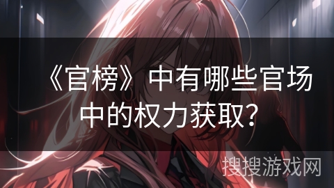 《官榜》中有哪些官场中的权力获取？