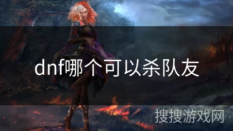 dnf哪个可以杀队友
