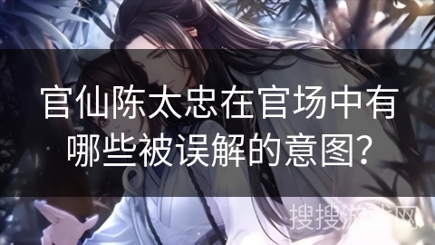 官仙陈太忠在官场中有哪些被误解的意图？