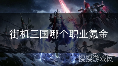 街机三国哪个职业氪金