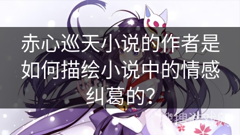 赤心巡天小说的作者是如何描绘小说中的情感纠葛的？