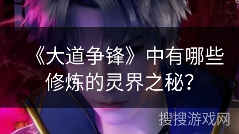 《大道争锋》中有哪些修炼的灵界之秘？