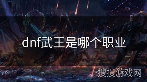 dnf武王是哪个职业