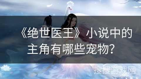 《绝世医王》小说中的主角有哪些宠物？
