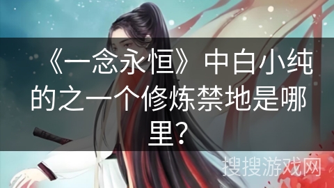 《一念永恒》中白小纯的之一个修炼禁地是哪里？