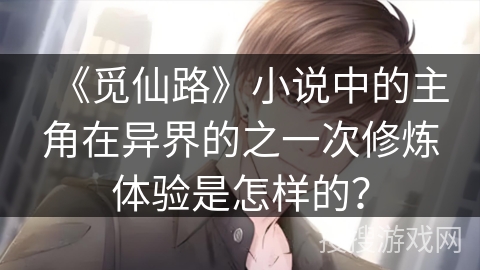 《觅仙路》小说中的主角在异界的之一次修炼体验是怎样的？