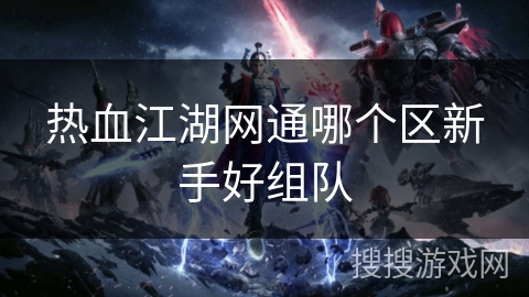 热血江湖网通哪个区新手好组队