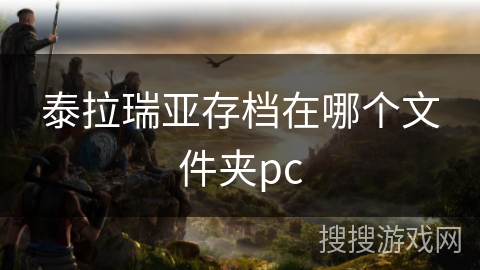 泰拉瑞亚存档在哪个文件夹pc