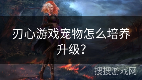 刃心游戏宠物怎么培养升级？