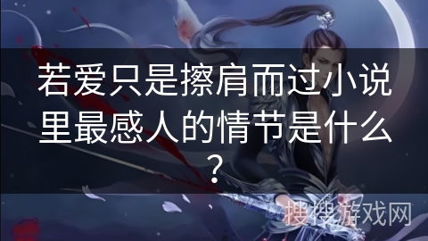 若爱只是擦肩而过小说里最感人的情节是什么？