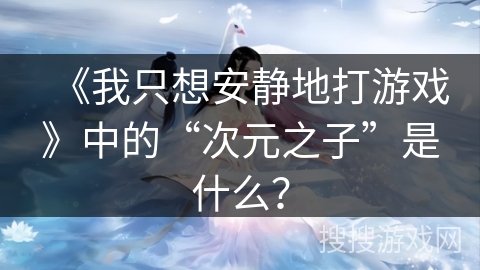 《我只想安静地打游戏》中的“次元之子”是什么？