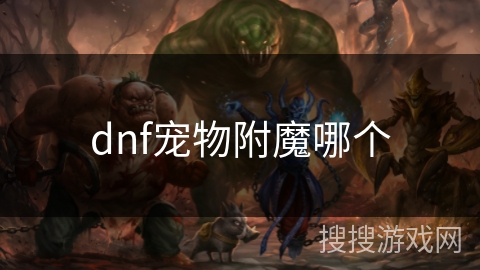 dnf宠物附魔哪个