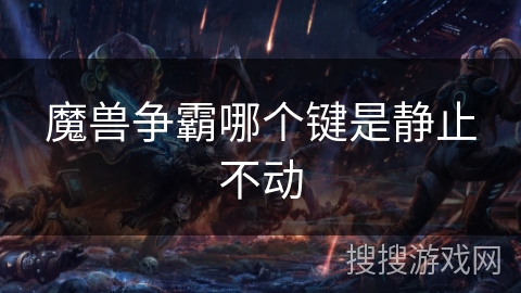 魔兽争霸哪个键是静止不动