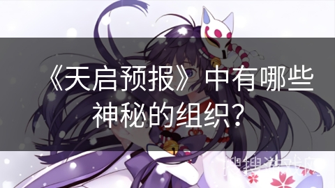 《天启预报》中有哪些神秘的组织？
