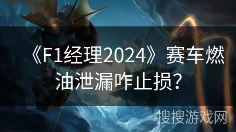 《F1经理2024》赛车燃油泄漏咋止损？