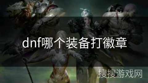 dnf哪个装备打徽章