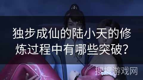 独步成仙的陆小天的修炼过程中有哪些突破？