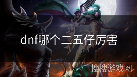 dnf哪个二五仔厉害