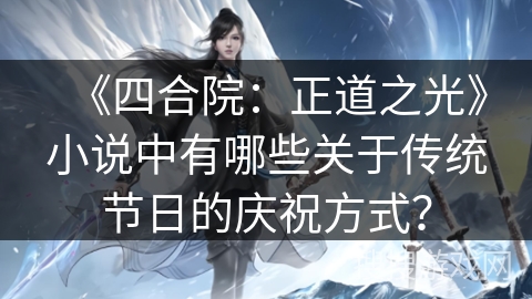 《四合院：正道之光》小说中有哪些关于传统节日的庆祝方式？
