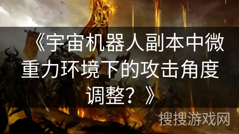 《宇宙机器人副本中微重力环境下的攻击角度调整？》