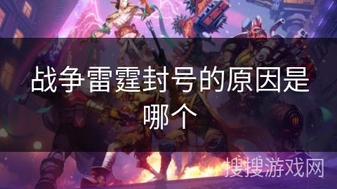 战争雷霆封号的原因是哪个