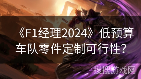《F1经理2024》低预算车队零件定制可行性？