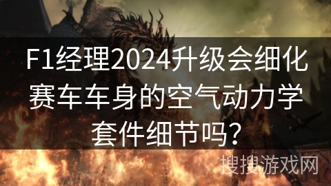 F1经理2024升级会细化赛车车身的空气动力学套件细节吗？