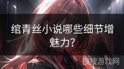 绾青丝小说哪些细节增魅力？