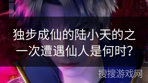 独步成仙的陆小天的之一次遭遇仙人是何时？