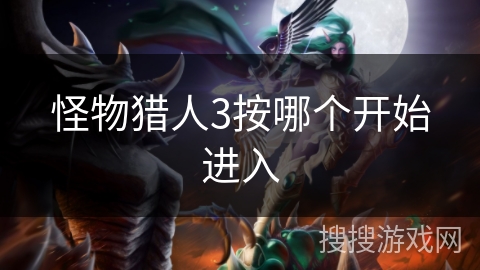 怪物猎人3按哪个开始进入