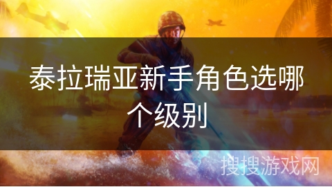 泰拉瑞亚新手角色选哪个级别