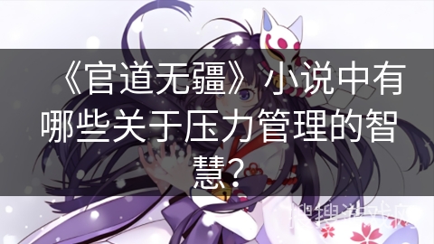 《官道无疆》小说中有哪些关于压力管理的智慧？