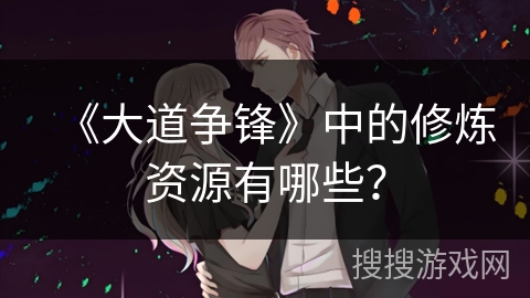 《大道争锋》中的修炼资源有哪些？