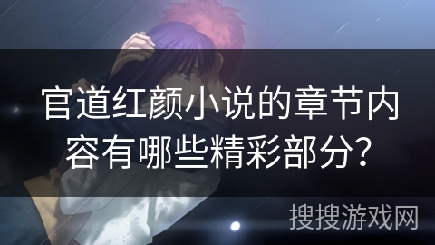 官道红颜小说的章节内容有哪些精彩部分？