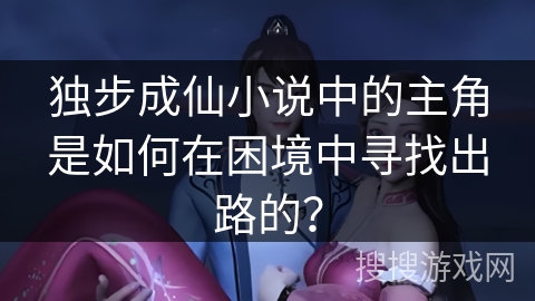 独步成仙小说中的主角是如何在困境中寻找出路的？