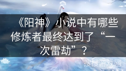 《阳神》小说中有哪些修炼者最终达到了“一次雷劫”？