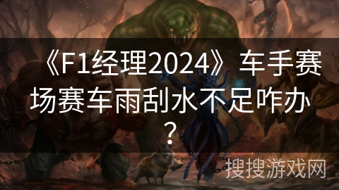 《F1经理2024》车手赛场赛车雨刮水不足咋办？