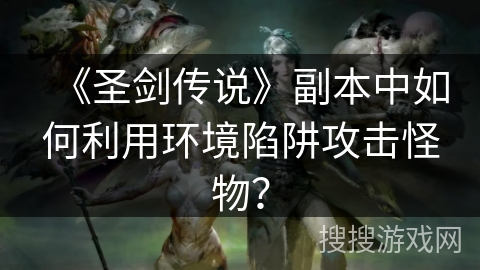 《圣剑传说》副本中如何利用环境陷阱攻击怪物? 《圣剑传说》副本中如何利用环境陷阱攻击怪物?