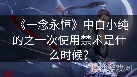 《一念永恒》中白小纯的之一次使用禁术是什么时候？