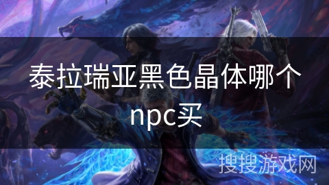 泰拉瑞亚黑色晶体哪个npc买