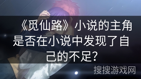 《觅仙路》小说的主角是否在小说中发现了自己的不足？